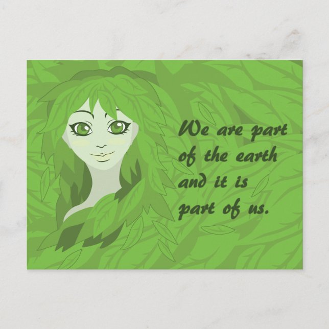 Mother Earth (Awake) Postcard (Front)