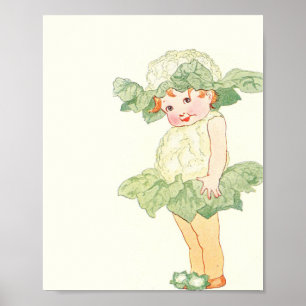 Mother Earth Children - Little Miss Cauliflower Poster