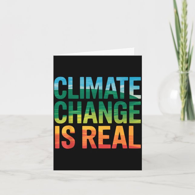 Mother earth environmentalist climate change earth card (Front)