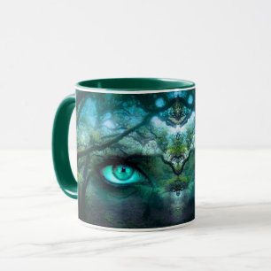 Mother Earth Green Divine Forest Nature Spirit Mug