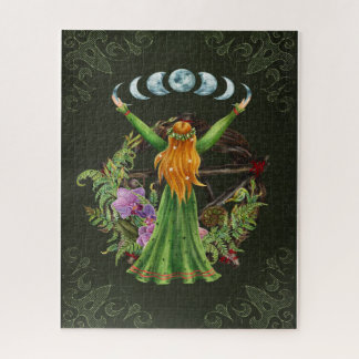 Mother Earth Moon Goddess Jigsaw Puzzle