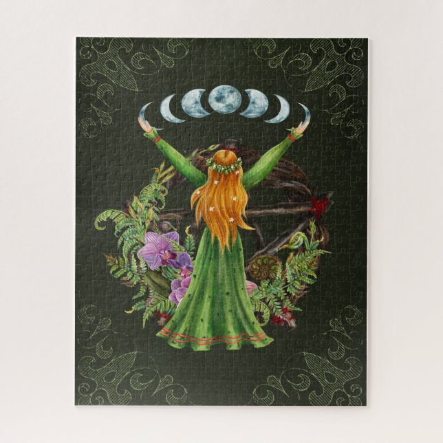 Mother Earth Moon Goddess Jigsaw Puzzle (Vertical)