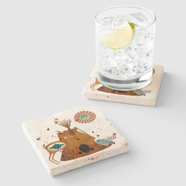 Mother Earth Stone Coaster (Side)
