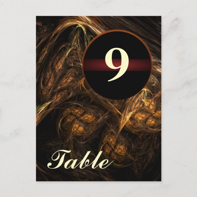 Mother Earth Table Number Postcard (Front)