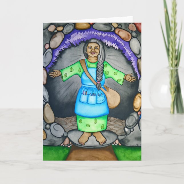 Mother Earth welcomes you by Rita Loyd Card (Front)