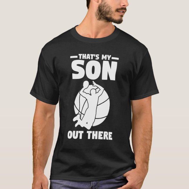 Mother Fater Son Dad Mum Basketball T-Shirt (Front)