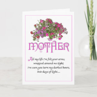 Mother for Mothers Day ...All My Life... Card