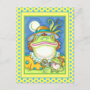 MOTHER FROG & BABY FROGETT, FAMILY LOVE Funny Postcard