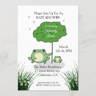 Mother Frog Love Baby Shower Invitation