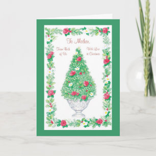 Mother From Both of Us Holiday Card