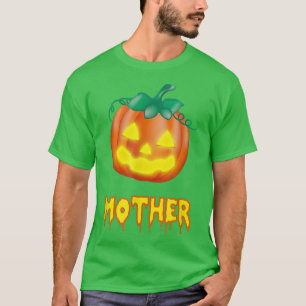 Mother Funny Halloween Family JackOLantern Pumpkin T-Shirt