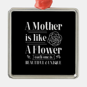 Mother Gift A Mother Is Like A Flower Metal Tree Decoration