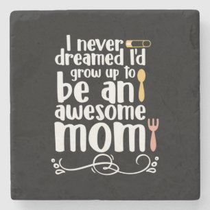 Mother Gift An Awesome Mum Stone Coaster