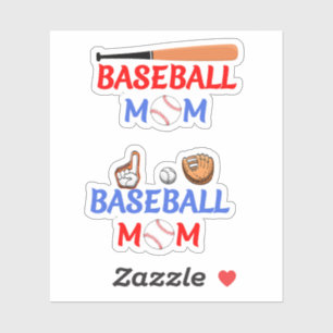 Mother Gift, Baseball Mum Stickers 