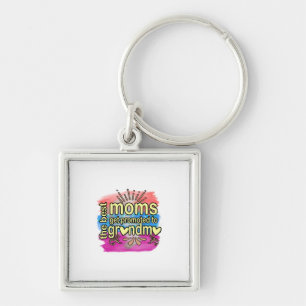 Mother Gift Best Moms Get Promoted To Grandma Key Ring