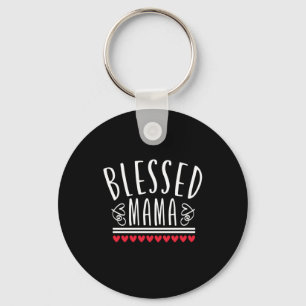 Mother Gift Blessed Mama Key Ring