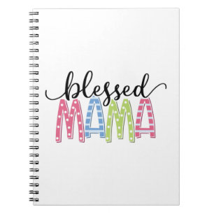 Mother Gift Blessed Mama Notebook