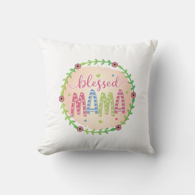 Mother Gift Blessed Mother Cushion (Front)
