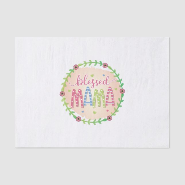 Mother Gift Blessed Mother Tissue Paper (Front)