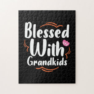 Mother Gift Blessed With Grandkids Jigsaw Puzzle