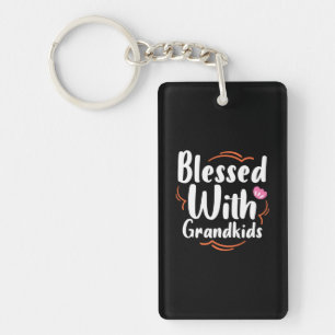 Mother Gift Blessed With Grandkids Key Ring