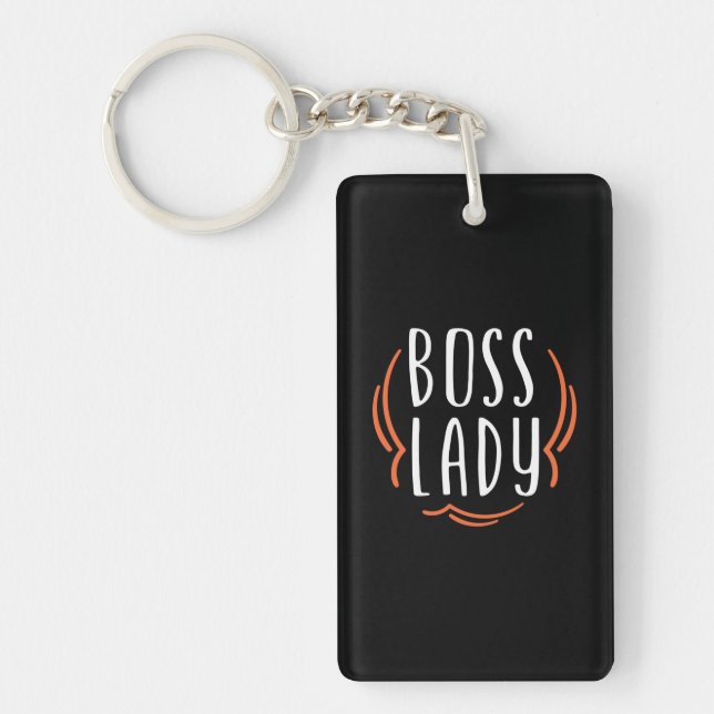 Mother Gift Boss Lady Key Ring (Front)