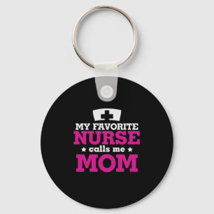 Mother Gift Favourite Nurse Calls Me Mum Key Ring