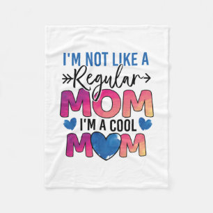 Mother Gift I Am A Cool Mum Fleece Blanket