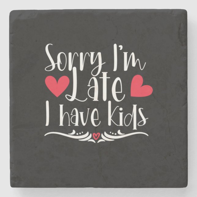 Mother Gift I Have Kids Stone Coaster (Front)