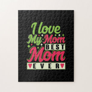Mother Gift I Love My Mom Jigsaw Puzzle