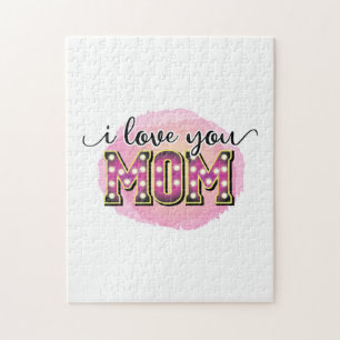 Mother Gift I Love You Mum Jigsaw Puzzle