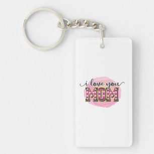 Mother Gift I Love You Mum Key Ring
