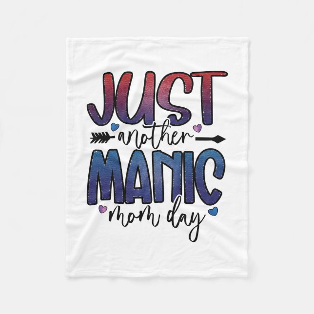 Mother Gift Just Another Mum Day Fleece Blanket (Front)