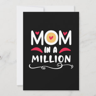 Mother Gift Mom In A Million Invitation