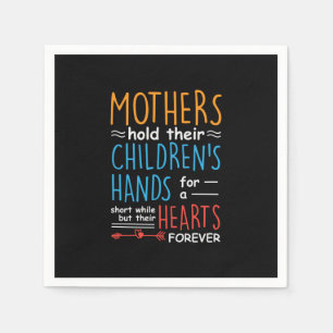Mother Gift Mothers Hold Their Children Hands Napkin