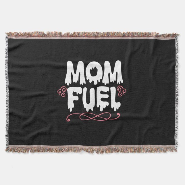 Mother Gift Mum Fuel Throw Blanket (Front)