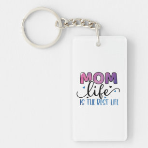 Mother Gift Mum Life Is The Best Life Key Ring