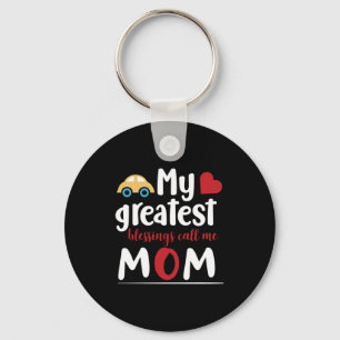 Mother Gift My Greatest Blessings Call Me Mum Key Ring