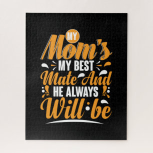 Mother Gift My Mum My Best Mate Jigsaw Puzzle