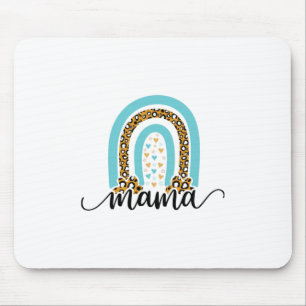 Mother Gift Rainbow Leopard Mama Mouse Mat