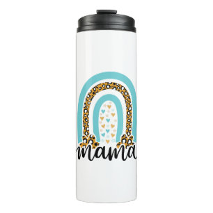 Mother Gift Rainbow Leopard Mama Thermal Tumbler