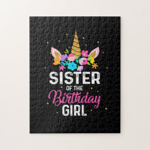 Mother Gift Sister Of The Birthday Girl Birthday Jigsaw Puzzle
