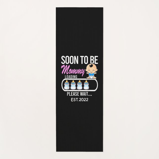 Mother Gift | Soon To Be Mommy 2022 Yoga Mat (Front)