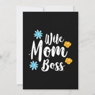 Mother Gift Wife Mum Boss Invitation