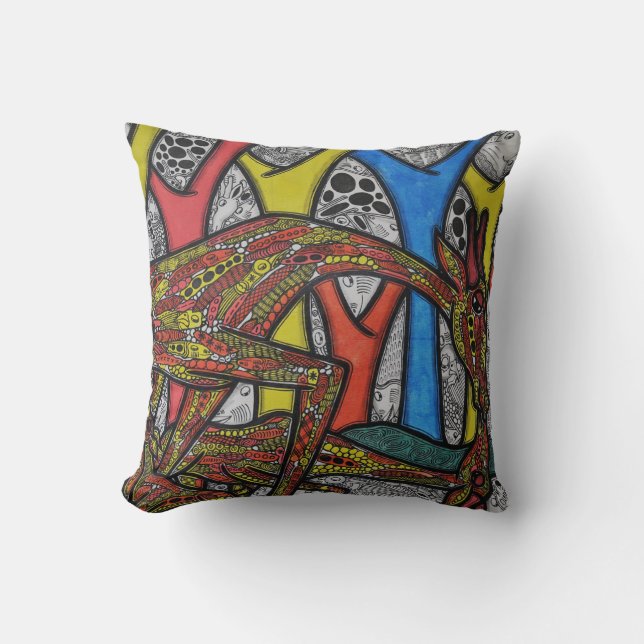 Mother Giraffe Cushion (Front)