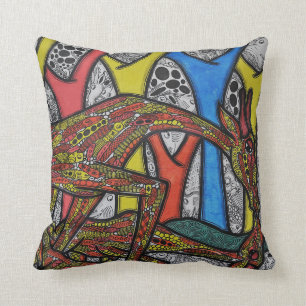 Mother Giraffe Cushion