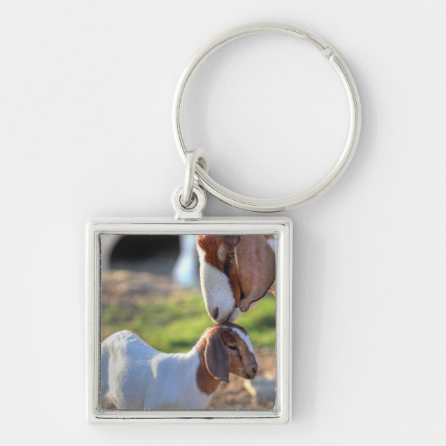 Mother Goat & Baby Key Ring (Front)