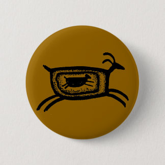 Mother goat-BW 6 Cm Round Badge