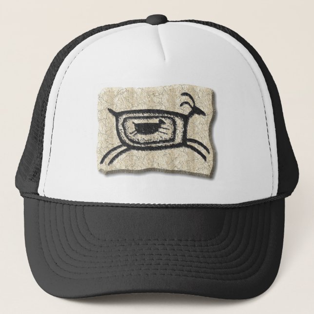 Mother goat-stone trucker hat (Front)