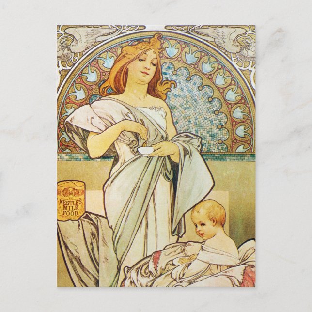 Mother Goddess Art Nouveau Postcard (Front)